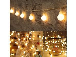 33 Feet 100 Led Globe Ball String Lights Fairy String Lights Plug in 8 Modes with Remote Decor for Indoor Outdoor Party Wedding Christmas Tree Garden Warm White