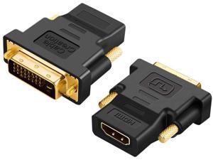 DTECH DVI Male to HDMI Female Adapter Bi-Directional DVI-D Port Converter