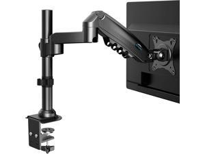 HUANUO Single Monitor Stand - Gas Spring Single Arm Monitor Desk Mount Fit 17 to 32 inch Screens, Height Adjustable VESA Bracket with Clamp, Grommet Mounting Base, Hold up to 19.8lbs HUANUO Single Monitor Stand - Gas Spring Single Arm Monitor Desk Mount Fit 17 to 32 inch Screens, Height Adjustable VESA Bracket with Clamp, Grommet Mounting Base, Hold up to 19.8lbs