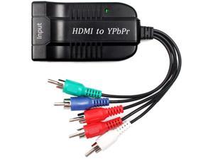 1080P HD Clear HDMI to Scaler Male RGB Component YPbPr Video and R/L Audio Scaler Adapter Converter