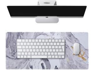 Girls Anyshock Desk Mat Platinum Marble Men Waterproof Computer Desk Pad for Office Home Extended Gaming Cute Mouse Pad 35.4 x 15.7 XXL Laptop Beauty Mousepad with Stitched Edges Non Slip Base 
