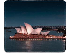 dealzEpic - Art Mousepad - Natural Rubber Mouse Pad Printed with Sydney Opera House at Night - Stitched Edges - 9.5x7.9 inches dealzEpic - Art Mousepad - Natural Rubber Mouse Pad Printed with Sydney Opera House at Night - Stitched Edges - 9.5x7.9 inches