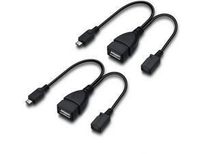 ZYF Micro USB to USB Port Adapter (OTG Cable + Power Cable) for Firestick Streaming Sticks Media Devices Android Phone Tablet - 2 Pack ZYF Micro USB to USB Port Adapter (OTG Cable + Power Cable) for Firestick Streaming Sticks Media Devices Android Phone Tablet - 2 Pack
