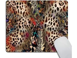 Leopard Print Mousepad Antique Decorate Mouse Pads 9.5 X 7.9 Inch 240mmX200mmX3mm Smooffly Animal Gaming Mouse Pad Custom