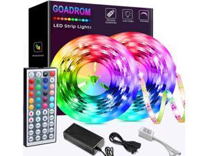 Phopollo Led Lights 40Ft Rgb Color Changing 180 Leds With Power Supply And Remot 