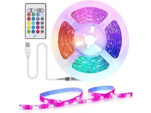 TV LED Backlight Strip Lights TASMOR 6.56ft 5050 RGB Light Strip Music Sync USB TV Backlight with Remote IP65 Waterproof Color Changing Lights for 24 Inch-60 Inch TV PC Mirror TV LED Backlight Strip Lights TASMOR 6.56ft 5050 RGB Light Strip Music Sync USB TV Backlight with Remote IP65 Waterproof Color Changing Lights for 24 Inch-60 Inch TV PC Mirror