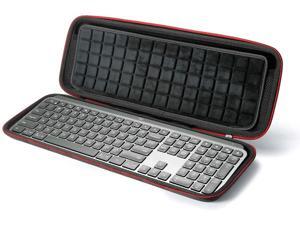 Hard Case for Logitech MX Keys Advanced Wireless Illuminated Keyboard, Carrying Storage Bag - Black(Black Lining) Hard Case for Logitech MX Keys Advanced Wireless Illuminated Keyboard, Carrying Storage Bag - Black(Black Lining)