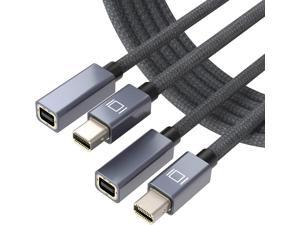 Mini DisplayPort Extension Cable 3.3FT 2-Pack (Not Work for Thunderbolt) Mini Display Port Male to Female Mini DP 4K@60Hz Video Adapter Cord Compatible with MacBook Pro/Air iMac Surface Dell Lenovo Mini DisplayPort Extension Cable 3.3FT 2-Pack (Not Work for Thunderbolt) Mini Display Port Male to Female Mini DP 4K@60Hz Video Adapter Cord Compatible with MacBook Pro/Air iMac Surface Dell Lenovo