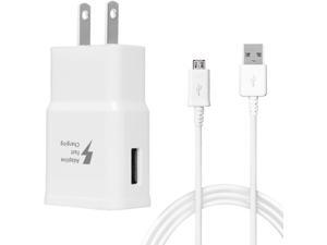 Samsung Galaxy S7 Fast Charger Adaptive Fast Charging Wall Charger Kit Quick Charge 2.0 Adapter with Cable 75% Increase in Charging Speed Compatible with Samsung Galaxy S7/S7 Edge/S6/Note5/4 /S3 Samsung Galaxy S7 Fast Charger Adaptive Fast Charging Wall Charger Kit Quick Charge 2.0 Adapter with Cable 75% Increase in Charging Speed Compatible with Samsung Galaxy S7/S7 Edge/S6/Note5/4 /S3