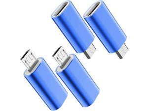 USB C to Micro USB Adapter 4Pack Type C Female to Micro USB Male Convert Connector Support Charge Data Sync Compatible with Samsung Galaxy S7 Edge Nexus 5 6 and Micro USB DevicesGrey