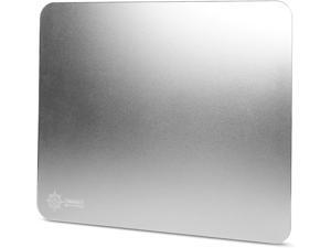 ENHANCE Hard Aluminum Mouse Pad - XL Metal Gaming Mousepad (12.4 x 10.6 in) with Smooth Precision Surface Non-Slip Rubber Base Silver Brushed Aluminum Surface for Improved Mouse Control ENHANCE Hard Aluminum Mouse Pad - XL Metal Gaming Mousepad (12.4 x 10.6 in) with Smooth Precision Surface Non-Slip Rubber Base Silver Brushed Aluminum Surface for Improved Mouse Control