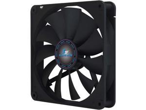 Kingwin 140mm Silent Fan for Computer Cases, Mining Rig, CPU Coolers, Computer Cooling Fan, Long Life Bearing, and Provide Excellent Ventilation for PC Cases-[Black] CF-014LB