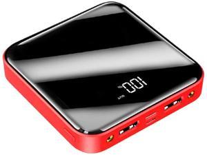 OYEALEX 20000mAh Portable Power Charger with LED Dual USB Ports 2.1A Output and 2A InputSuper Light Cell Phone Charger Battery Portable Power Supply/Power Bank Portable (Red3.15INCH) OYEALEX 20000mAh Portable Power Charger with LED Dual USB Ports 2.1A Output and 2A InputSuper Light Cell Phone Charger Battery Portable Power Supply/Power Bank Portable (Red3.15INCH)