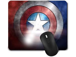 Gaming Mouse PadCute Mouse Mat with DesignWaterproof and Non-Slip Rubber Base Office MousepadMiddle Size 9.45x 7.87 x 0.08 InchCaptain America Colour