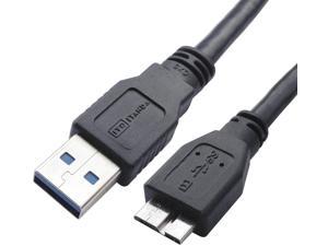 USB 3.0 Micro Cable ITANDA 3.3ft USB 3.0 A to Micro B Cable Charger Compatible with Samsung Galaxy S5 Note 3 Note Pro 12.2 WD Western Digital My Passport and Elements Hard Drives