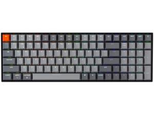 Keychron K4 Hot Swappable Mechanical Gaming Keyboard RGB Backlit Compact 96% Layout Wireless Bluetooth 5.1/Wired USB C Computer Keyboard for Mac Windows PC Gamer Gateron Brown Switch - Version 2
