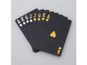 Waterproof Plastic Playing Cards Black Diamond Poker Cards CreatiYRDE 