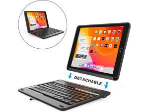 New Trent iPad 8th Generation Keyboard Case iPad 7th Generation Keyboard Case Keyboard for iPad 10.2-Inch 8th Gen 7th Gen - Detachable Durable Rugged iPad 10.2 case with Real Keyboard