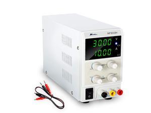 Adjustable Switching DC Regulated Bench Power Supply Compact Design, Stable Outputs, Alligator Leads & Spare Fuse Included RoMech 30V 10A DC Power Supply Variable Mini 