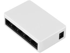 Qioni 5 Port Mini Network Switch, 10/100mbps Fast Ethernet Network Switch Plug and Play, PC (Win 98 to Win7) Laptop Linux Full/Half Duplex Adaptive RJ45 Port Qioni 5 Port Mini Network Switch, 10/100mbps Fast Ethernet Network Switch Plug and Play, PC (Win 98 to Win7) Laptop Linux Full/Half Duplex Adaptive RJ45 Port