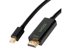 Active Mini DisplayPort to HDMI 2.0 Adapter Cable 10 Feet UVOOI Mini DP to HDMI Active Cable Supporting Eyefinity Technology & 4K@60Hz 1440P@144Hz Resolution-A2 Active Mini DisplayPort to HDMI 2.0 Adapter Cable 10 Feet UVOOI Mini DP to HDMI Active Cable Supporting Eyefinity Technology & 4K@60Hz 1440P@144Hz Resolution-A2