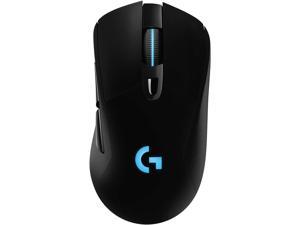 Good Product Outlet703 Lightspeed Wireless Gaming Mouse W/Hero 25K Sensor, PowerPlay Compatible, Lightsync RGB, Lightweight 95G+10G Optional, 100-25, 600 DPI, Rubber Side Grips - Black