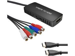 YPbPr to HDMI 1080P Component to HDMI Converter Scaler YPbPr to HDMI Converter Video Converter to HDMI Supports 1080P for DVD VCD PSP PS2 Xbox 360 NGC to New HDTV Monitor or Projecto.