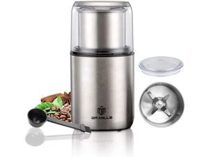 DR MILLS DM-7452 Electric Dried Spice and Coffee Grinder Grinder and chopperdetachable cup OK for clean it with water Blade & cup made with SUS304 stianlees steel