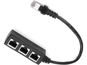 RJ45 Ethernet Splitter Cable RJ45 Network 1 Male to 3 Female Ports Ethernet Splitter Extension Cable Socket Adapter Interface for Cat5 Cat5e Cat6 Cat7 Network Extender Plug LAN Cable Connector RJ45 Ethernet Splitter Cable RJ45 Network 1 Male to 3 Female Ports Ethernet Splitter Extension Cable Socket Adapter Interface for Cat5 Cat5e Cat6 Cat7 Network Extender Plug LAN Cable Connector