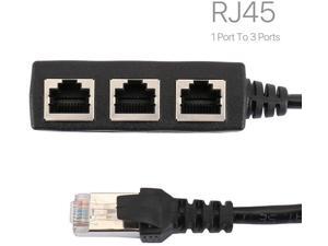 RJ45 Ethernet Splitter Cable Glaida RJ45 Y Splitter Adapter 1 to 3 Port Ethernet Switch Adapter Cable Suitable Super Cat5 Cat5e Cat6 Cat7 LAN Ethernet Socket Connector Adapter (Black) RJ45 Ethernet Splitter Cable Glaida RJ45 Y Splitter Adapter 1 to 3 Port Ethernet Switch Adapter Cable Suitable Super Cat5 Cat5e Cat6 Cat7 LAN Ethernet Socket Connector Adapter (Black)