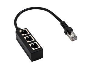 RJ45 Ethernet Splitter Cable RJ45 1 Male to 3 X Female Port LAN Ethernet Network Splitter Adapter Cable Suitable Super 5 Ethernet Category 5e Ethernet Category 6 RJ45 Ethernet Splitter Cable RJ45 1 Male to 3 X Female Port LAN Ethernet Network Splitter Adapter Cable Suitable Super 5 Ethernet Category 5e Ethernet Category 6