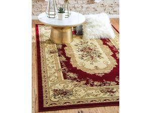 Unique Loom Versailles Collection Traditional Classic Red Area Rug (8 0 x 10 0) Unique Loom Versailles Collection Traditional Classic Red Area Rug (8 0 x 10 0)