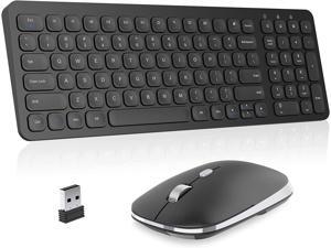 Wireless Keyboard Mouse Combo cimetech Compact Full Size Wireless Keyboard and Mouse Set Less Noise Keys 2.4G Ultra-Thin Sleek Design for Windows Computer PC Notebook Laptop (Matte Black) Wireless Keyboard Mouse Combo cimetech Compact Full Size Wireless Keyboard and Mouse Set Less Noise Keys 2.4G Ultra-Thin Sleek Design for Windows Computer PC Notebook Laptop (Matte Black)
