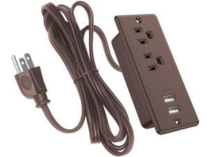 Conference Recessed Power Strip with USB Ports ETL Listed Furniture Desk Recessed Outlet Plug with 6.56FT Cord 125V 12A 60HZ 1500W (Brown) Conference Recessed Power Strip with USB Ports ETL Listed Furniture Desk Recessed Outlet Plug with 6.56FT Cord 125V 12A 60HZ 1500W (Brown)