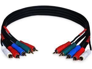 Monoprice 5355 1.5 RG-59/U 5-RCA Component Video/Audio Coaxial Cable