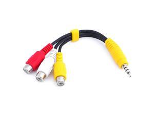 Audio Video AV Component Adapter Cable Replacement for TCL TV 3.5mm to 3 RCA AV Input Adapter CBF Signal Cable for TCL TV Audio Video AV Component Adapter Cable Replacement for TCL TV 3.5mm to 3 RCA AV Input Adapter CBF Signal Cable for TCL TV