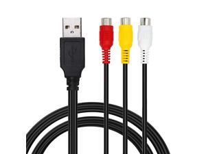 RCA to USB Cable USB to 3 RCA Cable USB A 2.0 Male to 3 RCA Female Video Audio AV Component Adapter Cable for PCMACAV HDD and DVR (USB to 3 RCA AV Input Adapter Cable 25cm/10 inch) RCA to USB Cable USB to 3 RCA Cable USB A 2.0 Male to 3 RCA Female Video Audio AV Component Adapter Cable for PCMACAV HDD and DVR (USB to 3 RCA AV Input Adapter Cable 25cm/10 inch)