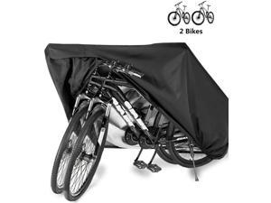 Bike Bicycle Cover Waterproof Outdoor Motorcycle Covers XL XXL for 2/3 Bikes Dust Rain Wind Snow Proof Lock Hole for Mountain Road Electric Bike