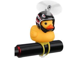 NEKRASH Duck Bike Bell Rubber Duck Bicycle Accessories with LED Light Cute Propeller Handlebar Bicycle Horns for Kids Toddler Children Adults Sport Outdoor