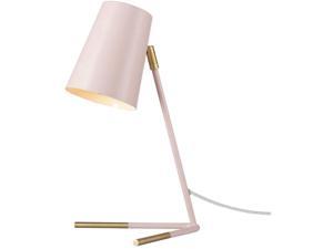 Globe Electric Novogratz x Globe Dobby 16 Desk Lamp Rose Matte Gold Legs Clear Cord in-Line On/Off Switch 67338 Pink
