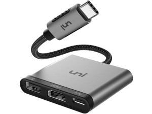 USB C to HDMI Adapter, unI HDMI to USB-C Multiport Adapter, Type C HDMI 3 in 1 Hub, 4K, PD 100W, Compatible for iPad Pro 2020/2018, iPad Air 2020, MacBook Pro/Air, Galaxy S20/10 and More - Space Grey USB C to HDMI Adapter, unI HDMI to USB-C Multiport Adapter, Type C HDMI 3 in 1 Hub, 4K, PD 100W, Compatible for iPad Pro 2020/2018, iPad Air 2020, MacBook Pro/Air, Galaxy S20/10 and More - Space Grey
