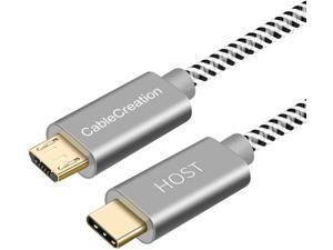 USB C to Micro USB Cable, CableCreation 6.6 ft Braided USB Type C to Micro B OTG Cable Hi-Speed 480Mbps, Compatible MacBook (Pro), Galaxy S8/S8+ &, V20, 2M/ Space Gray USB C to Micro USB Cable, CableCreation 6.6 ft Braided USB Type C to Micro B OTG Cable Hi-Speed 480Mbps, Compatible MacBook (Pro), Galaxy S8/S8+ &, V20, 2M/ Space Gray