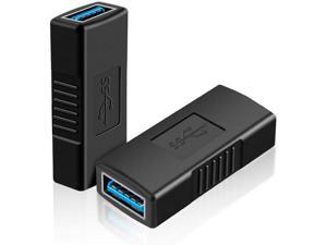USB 3.0 Coupler CableCreation 2 Pack USB to USB Adapter USB 3.0 Female to Female Extension Adapter Black USB 3.0 Coupler CableCreation 2 Pack USB to USB Adapter USB 3.0 Female to Female Extension Adapter Black