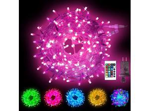 Obrecis Color Changing String Lights 200 LED Colorful Christmas Lights Multicolor Plug in Waterproof Twinkle Tree Lights Connectable for Indoor Outdoor Room Party Wedding Xmas Decor-66ft(RGB)
