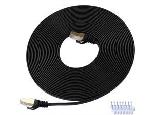 Cat 7 Ethernet Cable 15 ft LAN Cable Internet Network Cord for PS4, Xbox, Router, Modem, Gaming, Black Flat Shielded 10 Gigabit RJ45 High Speed Computer Patch Wire. Cat 7 Ethernet Cable 15 ft LAN Cable Internet Network Cord for PS4, Xbox, Router, Modem, Gaming, Black Flat Shielded 10 Gigabit RJ45 High Speed Computer Patch Wire.