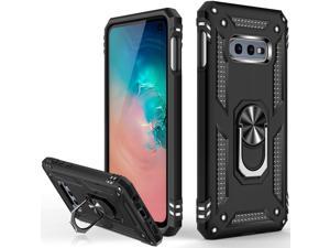 Galaxy S10+ Plus Case(NOT for Small S10)Military Grade 16ft. Drop Tested Cover with Magnetic Ring Kickstand Compatible with Car Mount HolderProtective Phone Case for Samsung Galaxy S10 Plus Black