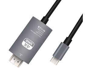 DDIDA USB C to HDMI Cable 6.6FT 4K@60HZ Home Office[ No Lag] Type C to HDMI, USB 3.1Thunderbolt 3 Compatible MacBook Pro/Air, iMac, Surface, Dell XPS 15/13, Samsung Galaxy S20/S10/S9/S8 Plus Note9/10&