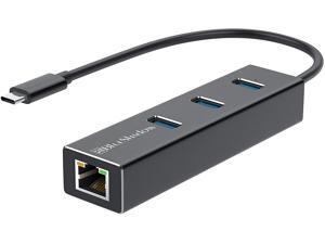 Type C to Ethernet Adapter, 3 Ports Ethernet Hub with RJ45 1Gbps Gigabit Ethernet Adapter, for Windows 10, Mac OS, iMac, XPS, Surface Pro, Linux, Chromebook and More Type C to Ethernet Adapter, 3 Ports Ethernet Hub with RJ45 1Gbps Gigabit Ethernet Adapter, for Windows 10, Mac OS, iMac, XPS, Surface Pro, Linux, Chromebook and More