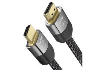 Zeskit Maya 8K 48Gbps Certified Ultra High Speed HDMI Cable 4K120 8K60 144Hz eARC HDR HDCP 2.2 2.3 Compatible with Roku Sony LG Samsung TCL Xbox Series X RTX 3080 3090 PS4 PS5 (10ft, Braided Jacket)