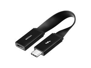 Thunderbolt 3 Extension Cable Short - 1FT/40Gbps/100W/5K LDLrui Thunderbolt 3 Male to Female Extender Flat Cord(Compatible with USB 3.1 Gen 1 and 2) Perfect for MacBook Pro/Air USB-C Display Thunderbolt 3 Extension Cable Short - 1FT/40Gbps/100W/5K LDLrui Thunderbolt 3 Male to Female Extender Flat Cord(Compatible with USB 3.1 Gen 1 and 2) Perfect for MacBook Pro/Air USB-C Display